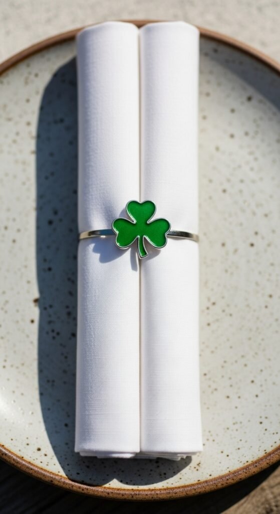 Crisp Vertical Fold with Charm