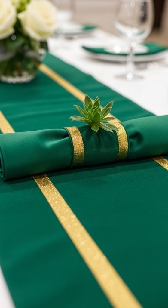 Minimal Gold Stripe Runner