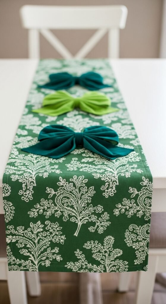 Simple No-Sew Fabric Runner