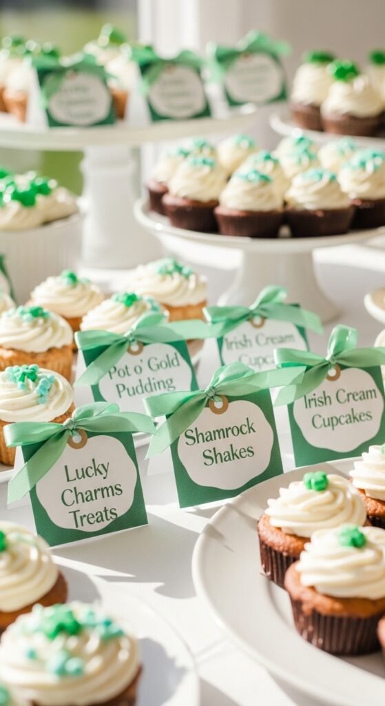 Mini Dessert Tags With Ribbon