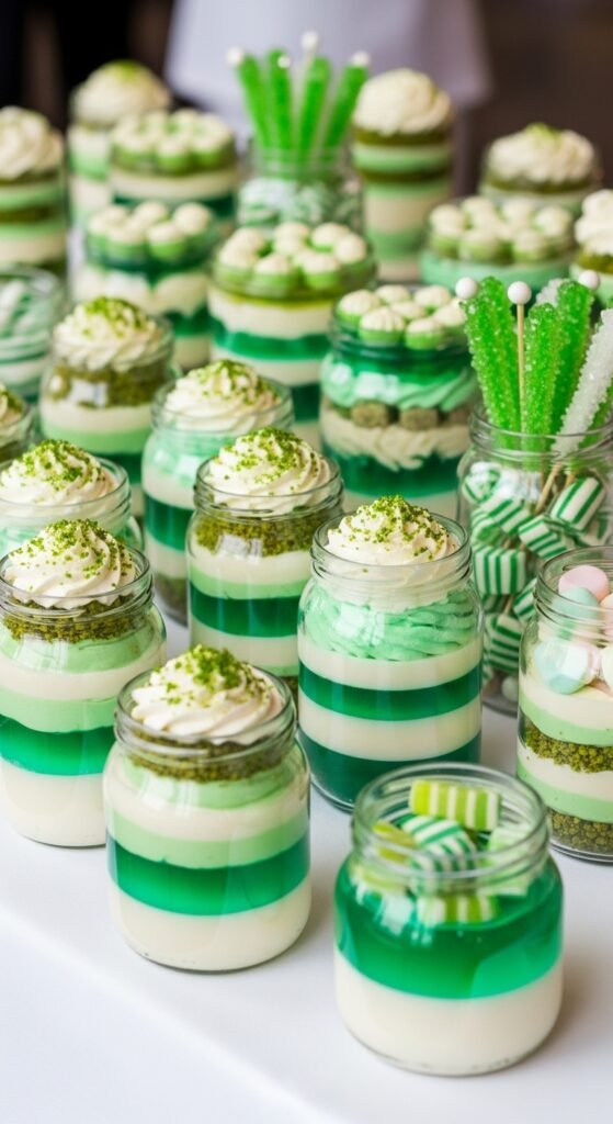  Glass Jars With Layered Sweets