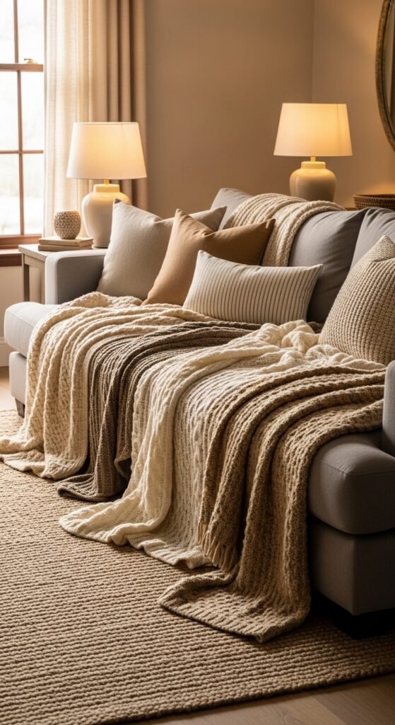 how to make living room cozy warm