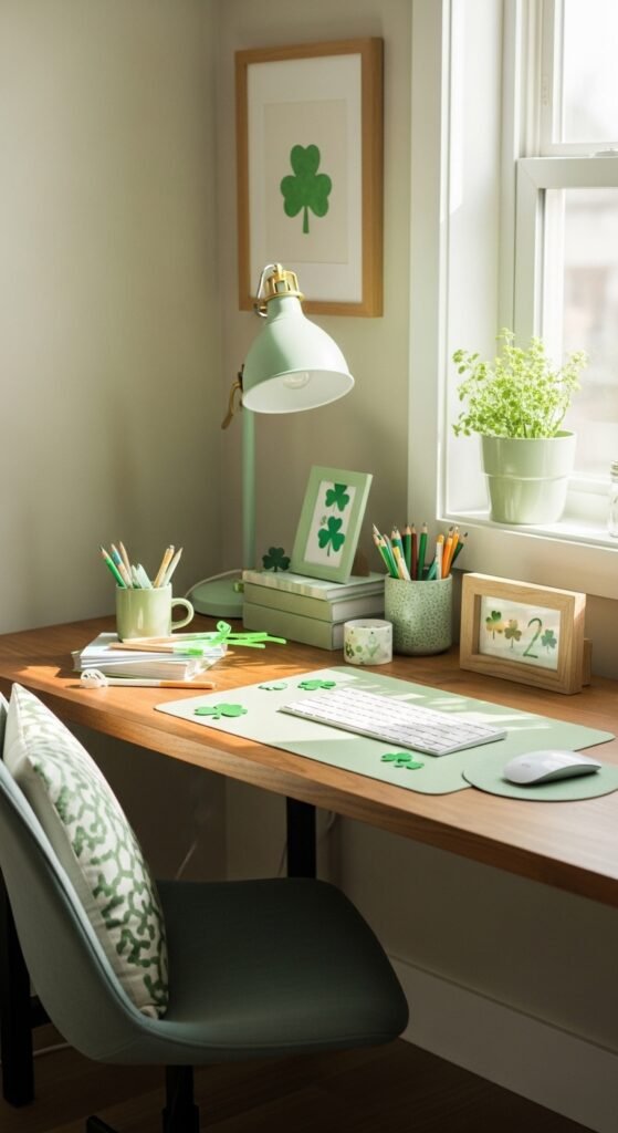 St Patrick’s Day Office Desk Decor