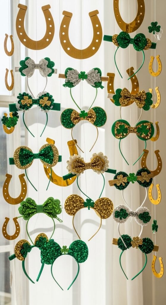 Hanging Paper Horseshoes