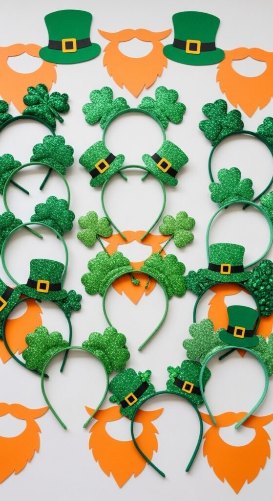 Paper Leprechaun Beard Cutouts