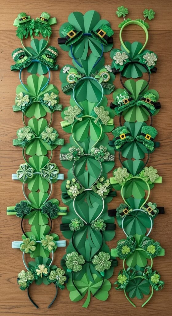 Folded Paper Clover Stands