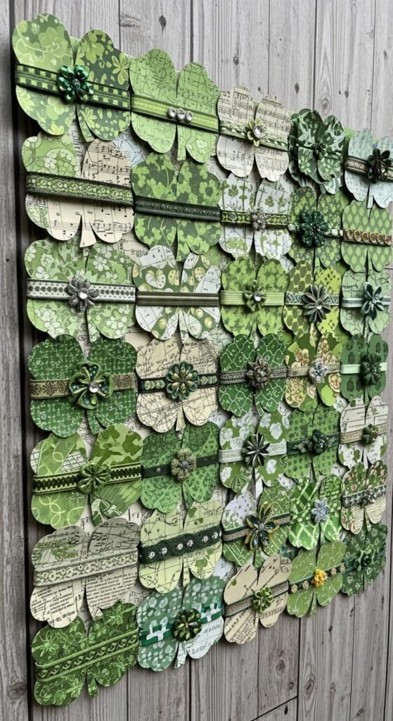 Scrap Paper Clover Collage