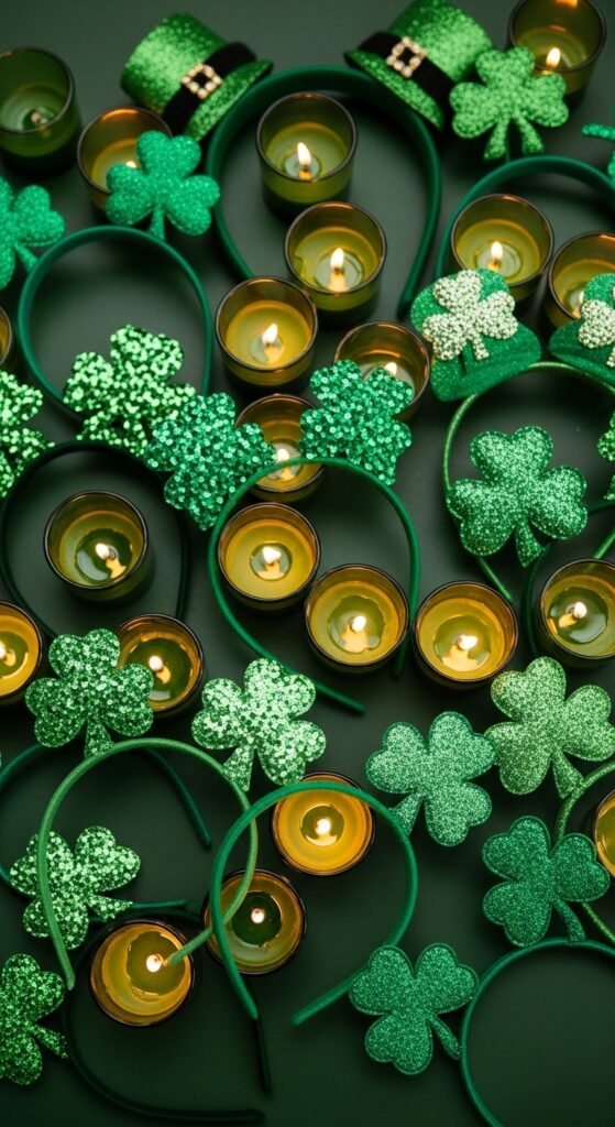 Green Glass Votive Candles