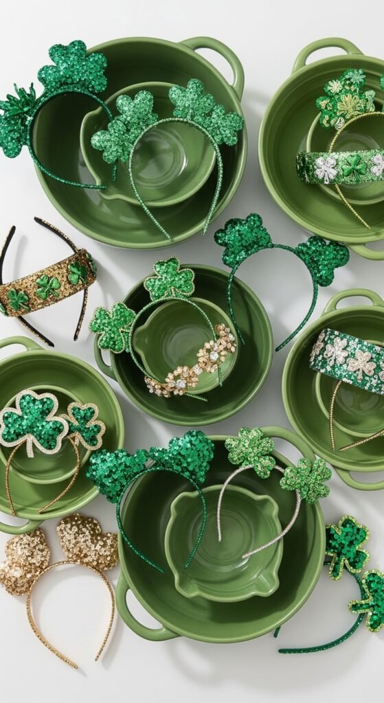 Green Ceramic Serving Bowls