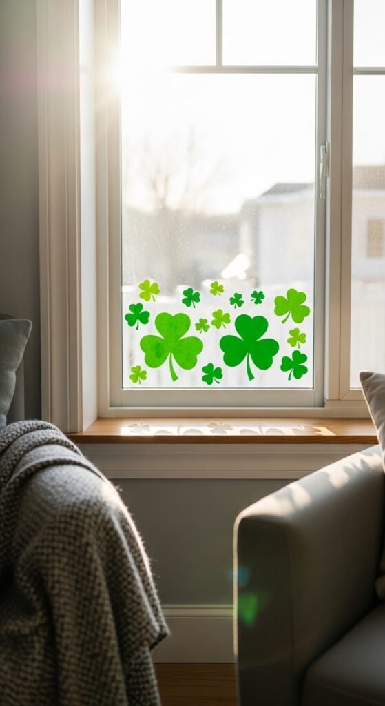 Shamrock Window Clings