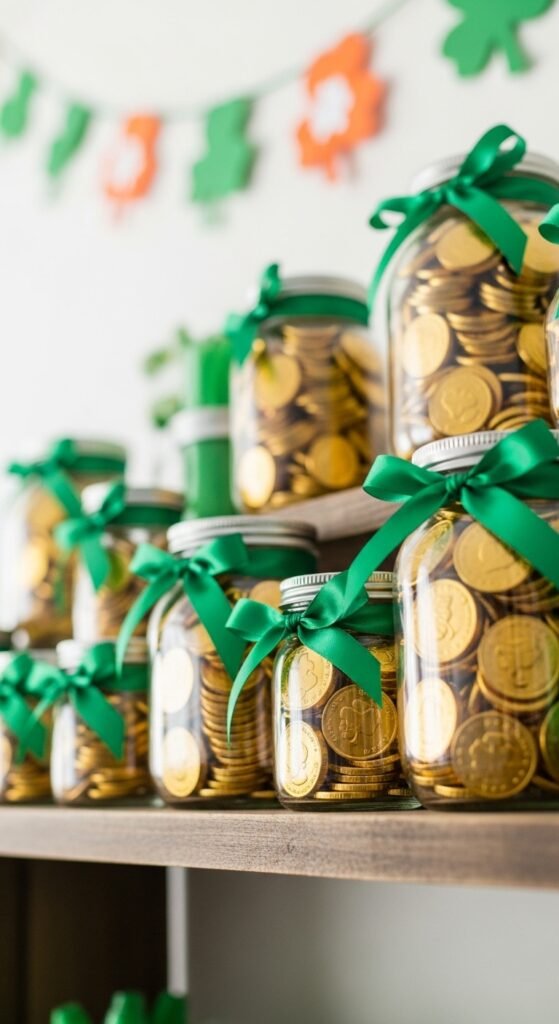 Lucky Gold Coin Jars