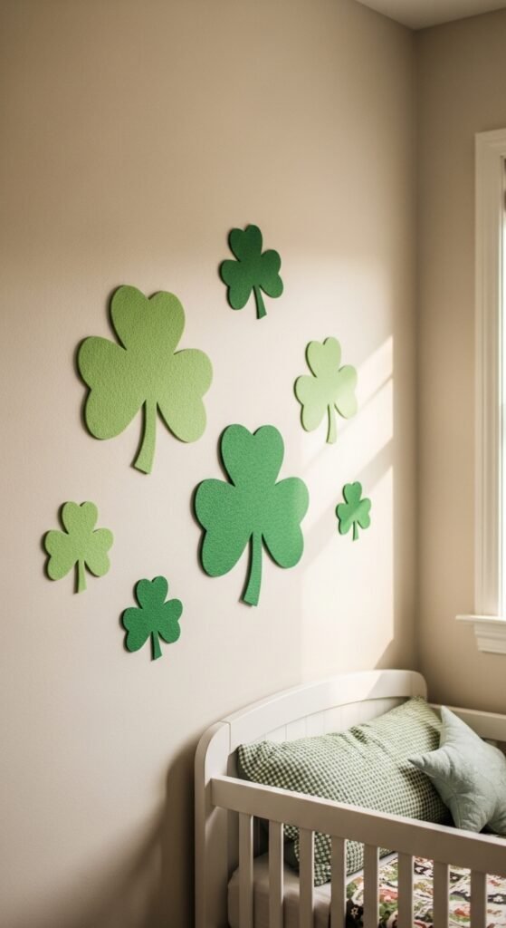 Felt Clover Wall Shapes