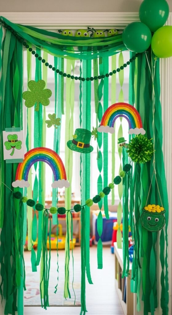 Green Streamer Door Frames