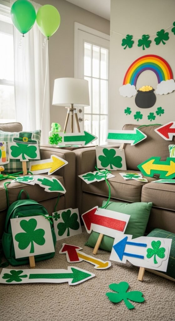 Lucky Charm Treasure Hunt Signs