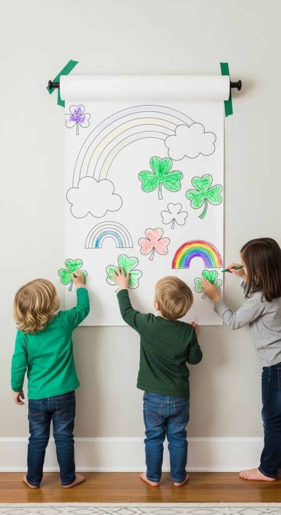 St Patrick’s Day Coloring Wall
