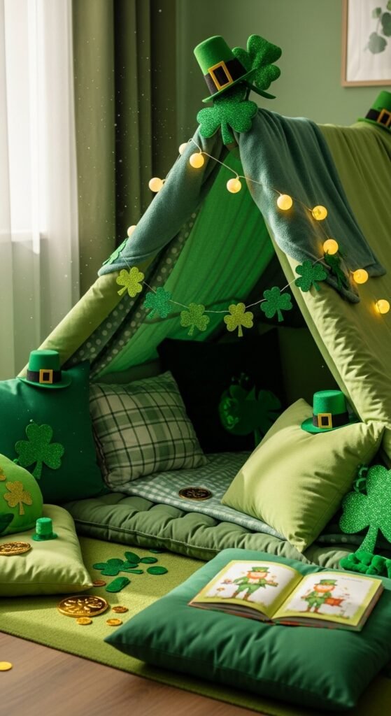 Green Pillow Fort Accents