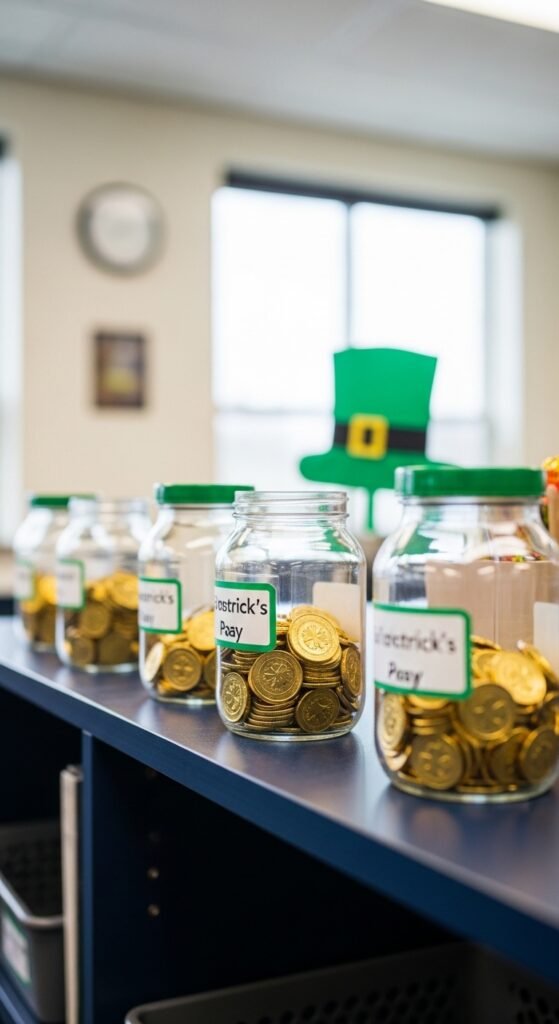 Gold Coin Counting Jars