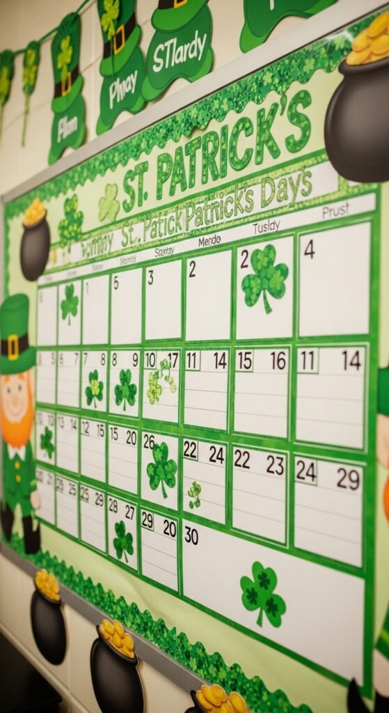 St Patrick’s Day Calendar Cards