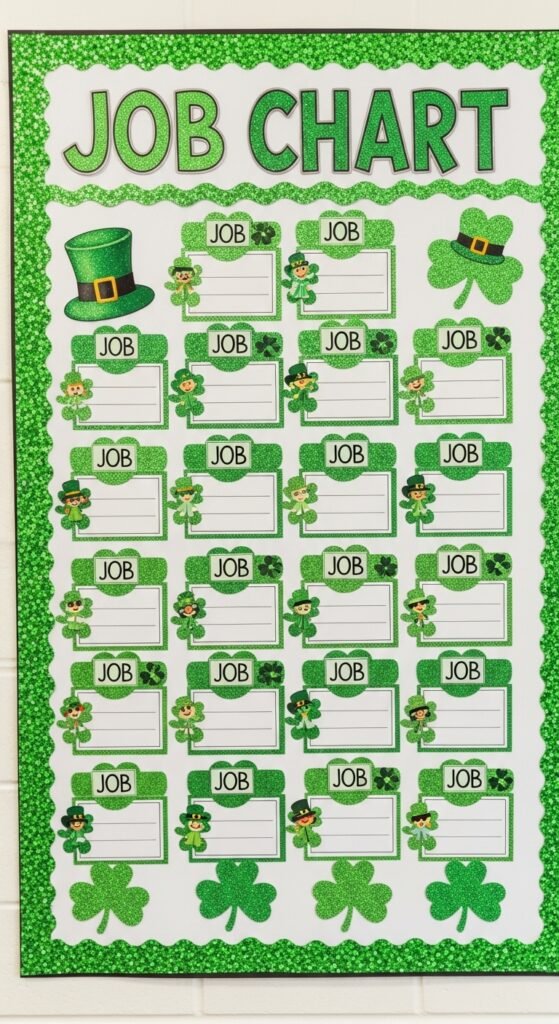 Shamrock-Themed Classroom Jobs