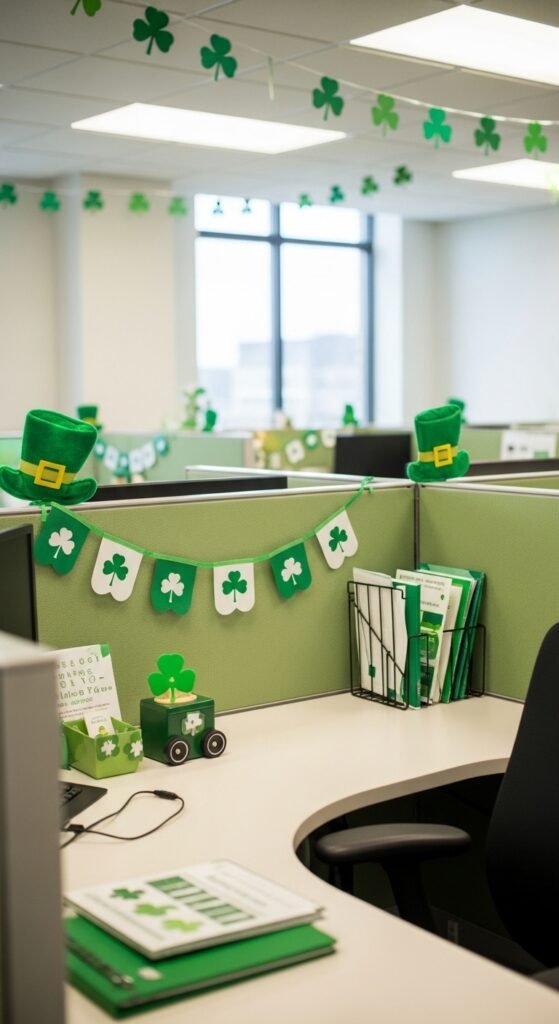St Patrick’s Day Cubicle Decor