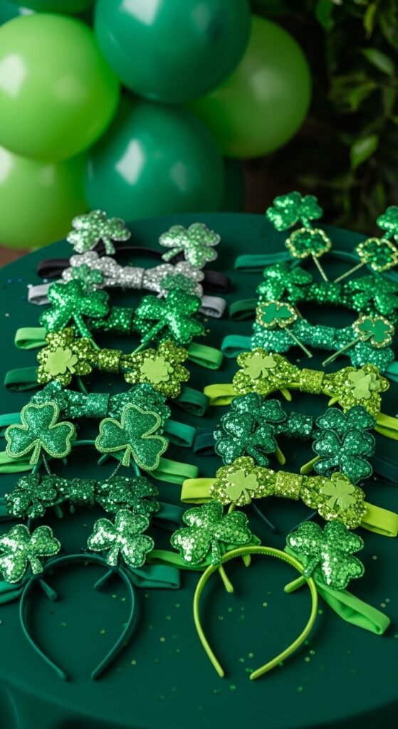 Mixed Green Balloon Cluster