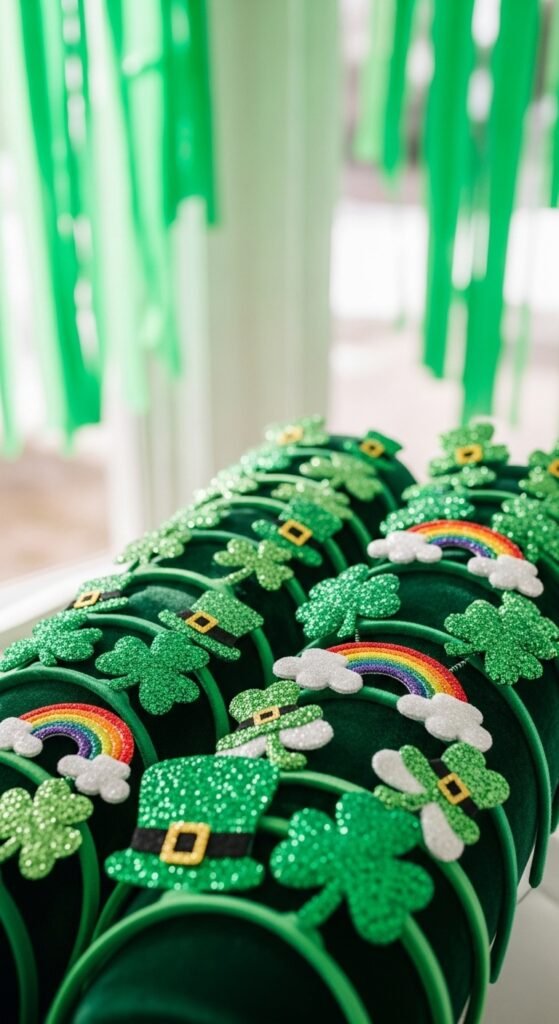 Green Streamers for Ceiling Corners