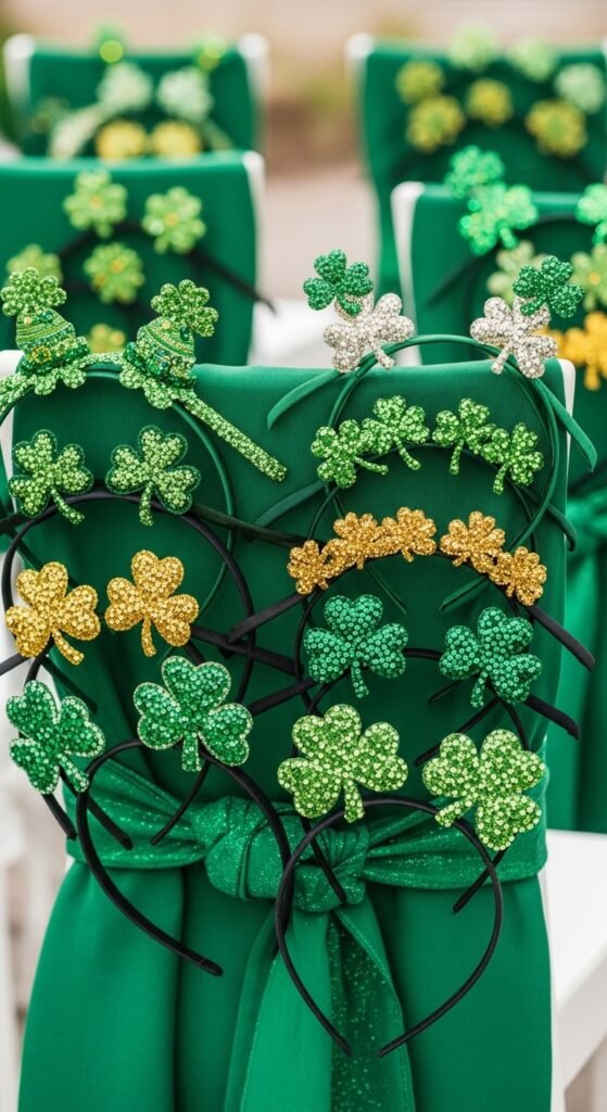 Green Fabric Chair Ties