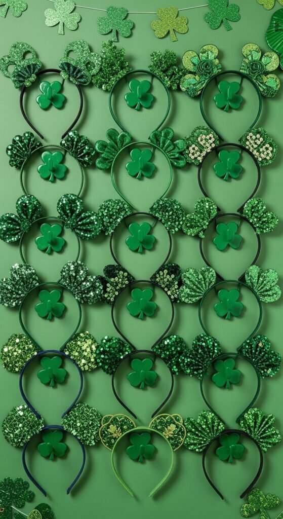 Green Wall Hooks Display