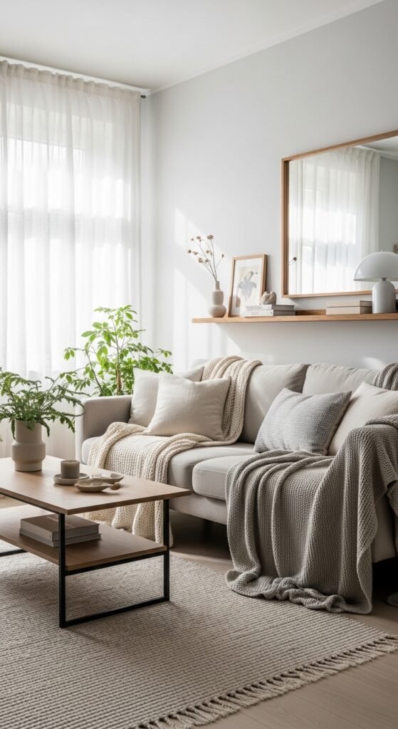 how to decorate minimalist cozy living room