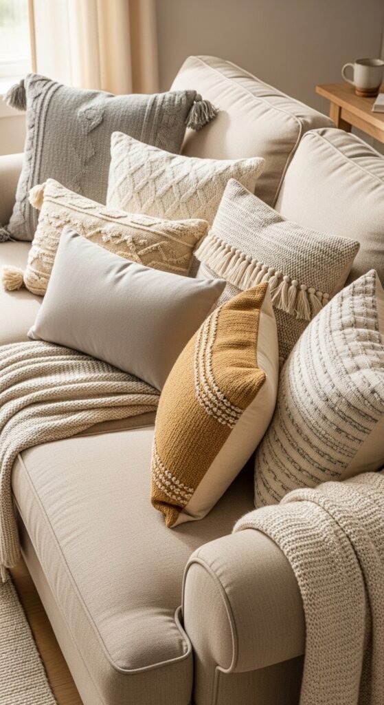 How to Layer Pillows Cozy Decor