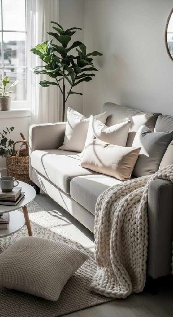 how to style sofa cozy decor