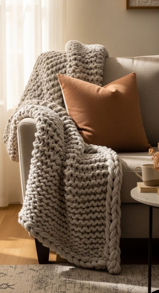 Add a Throw Blanket for That “Curl-Up” Feeling