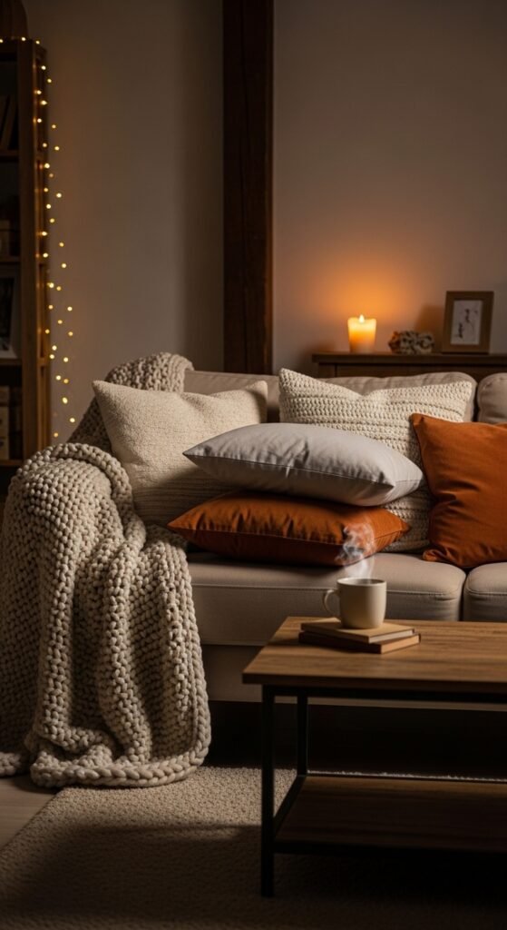 how to achieve cozy aesthetic decor
