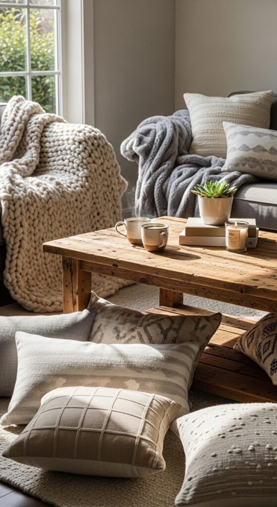Use Natural Wood for a Warm, Earthy Feel