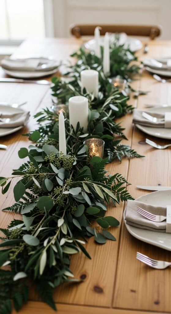 Low Greenery Garland Center Line