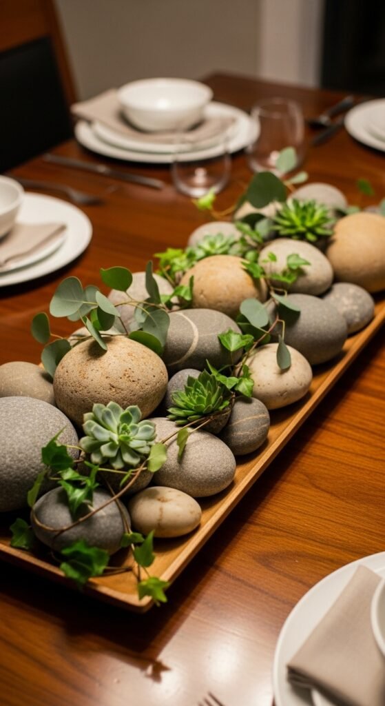 Natural Stone With Green Accents