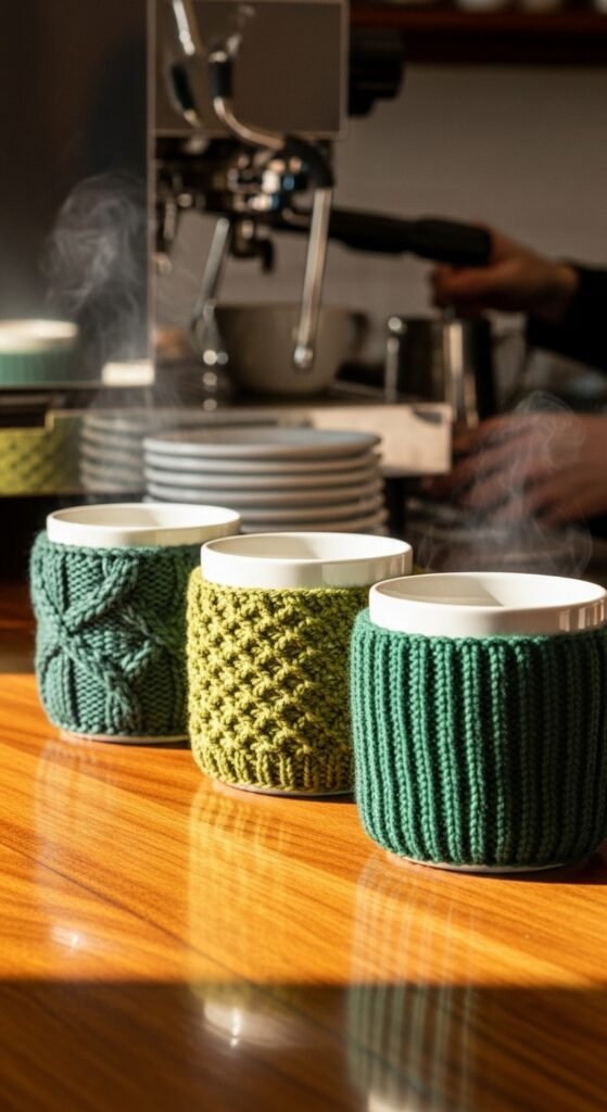 Soft Knit Mug Cozies