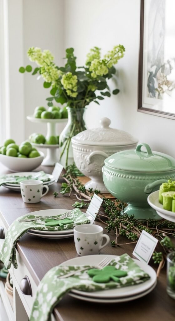 St Patrick’s Day Buffet Decor