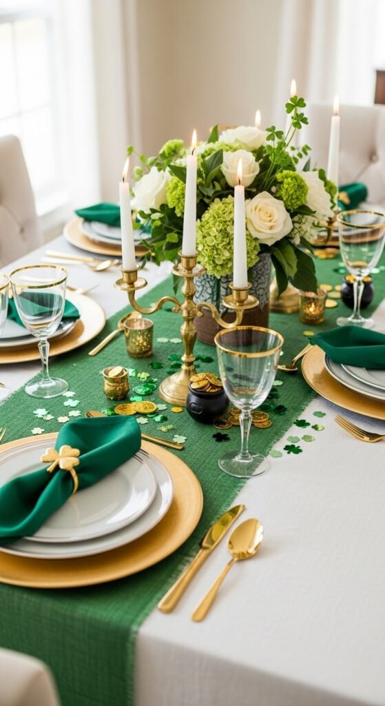 St Patrick’s Day Center Table Decor 
