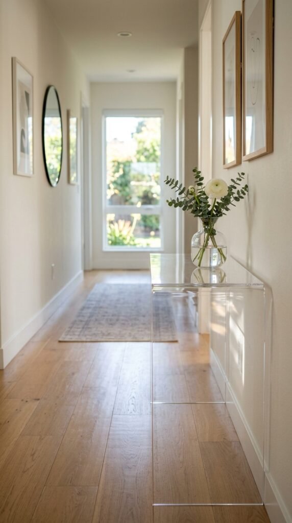 Use Clear or Glass Furniture