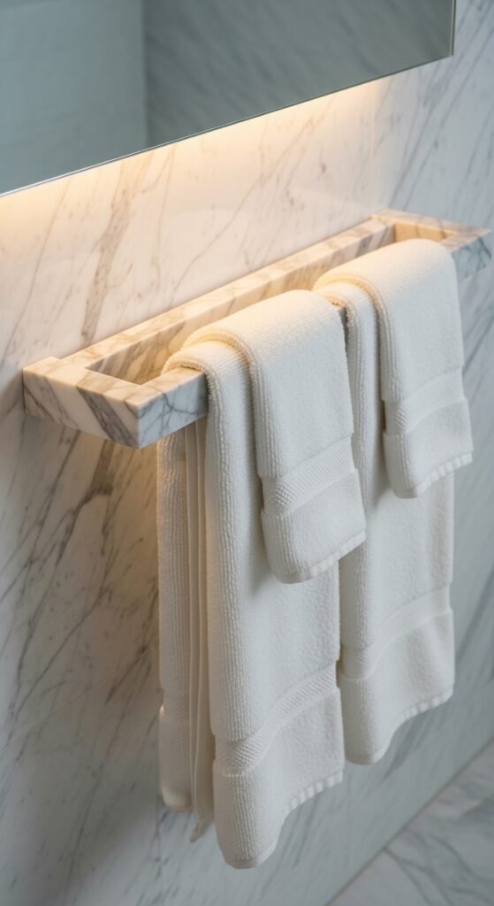 Marble Towel Bar or Hooks
