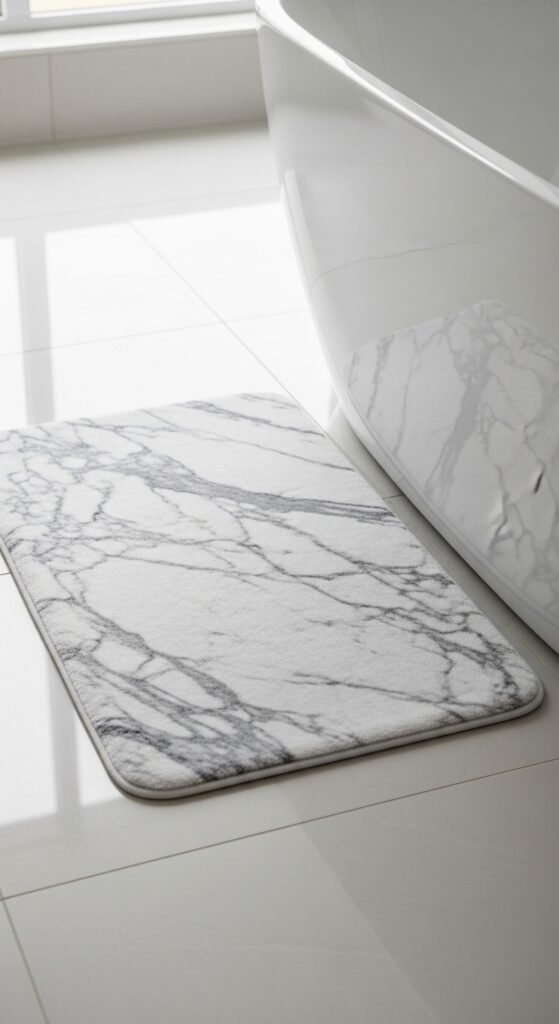 Marble-Look Floor Mats