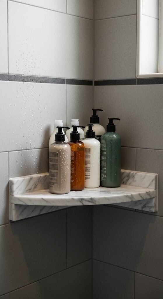 Marble Soap Shelf in Shower