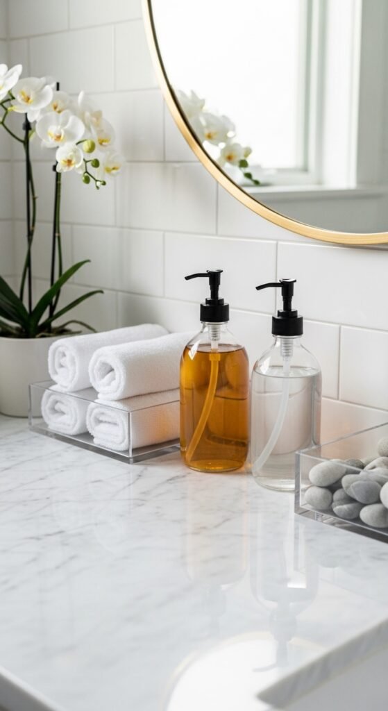 Use Glass or Acrylic Accessories