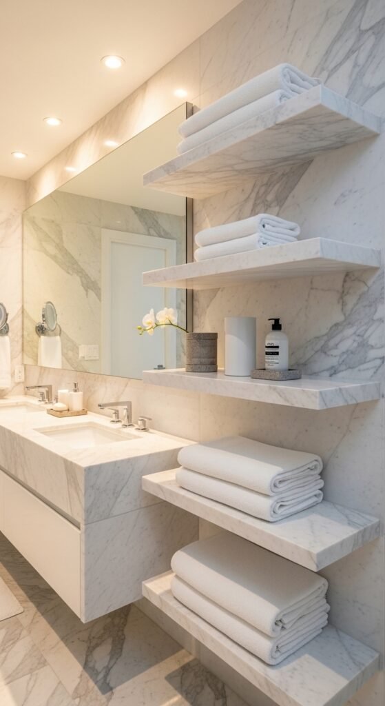 Choose Floating Shelves Over Cabinets