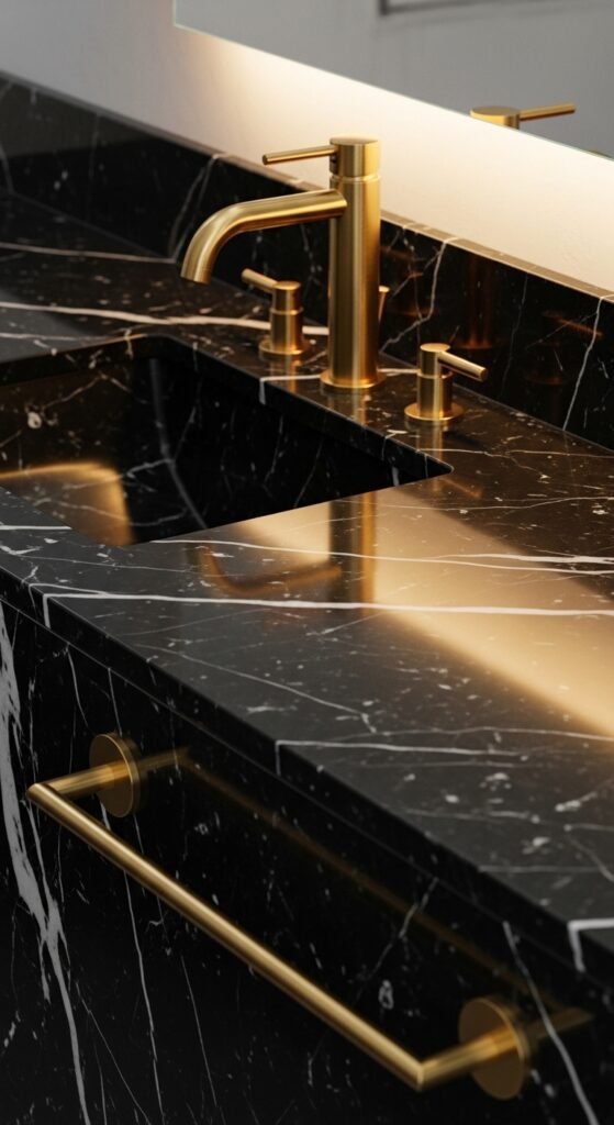 Gold or Brass Accents