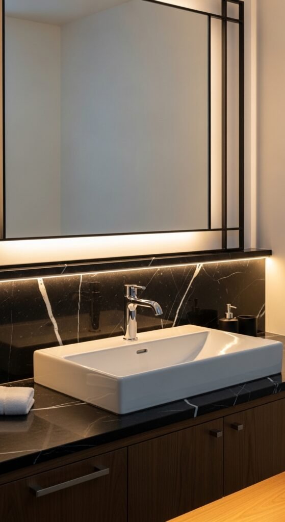 Black Marble Backsplash