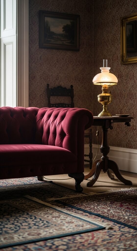 Classic Tufted Sofa as the Centerpiece