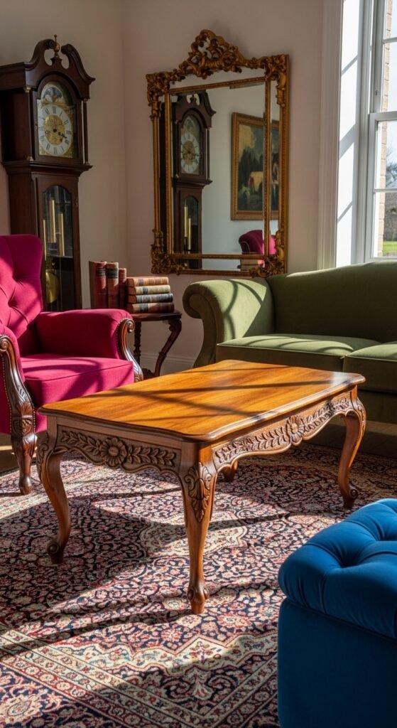 Ornate Wooden Coffee Table
