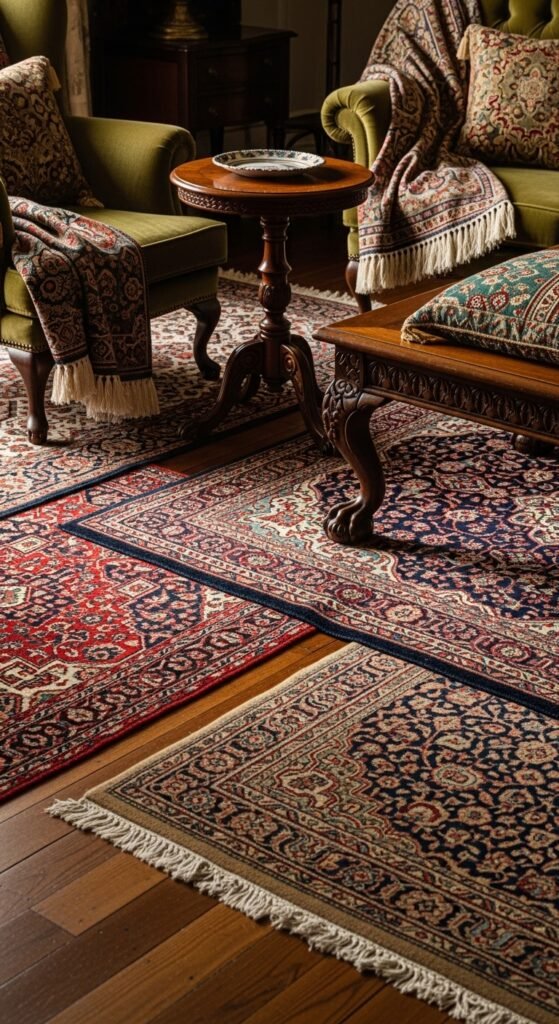Layered Area Rugs